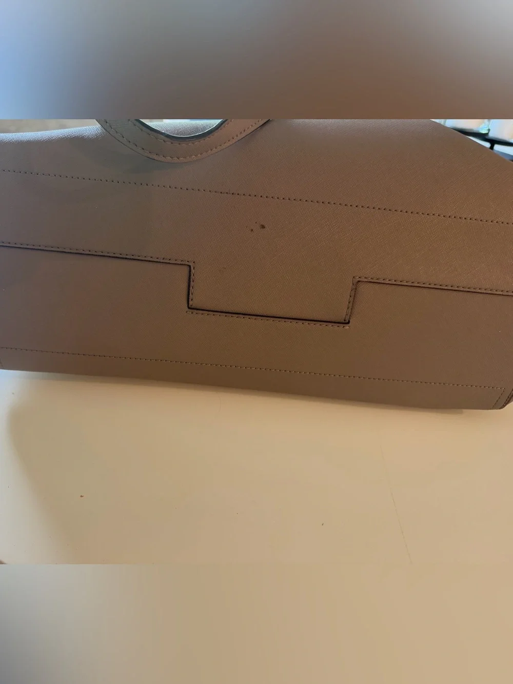 Tory Burch Taupe Leather Tote Bag - Picture 12 of 13